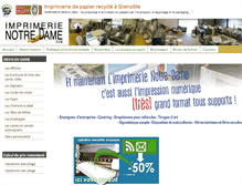 Tablet Screenshot of imprimerienotredame.com